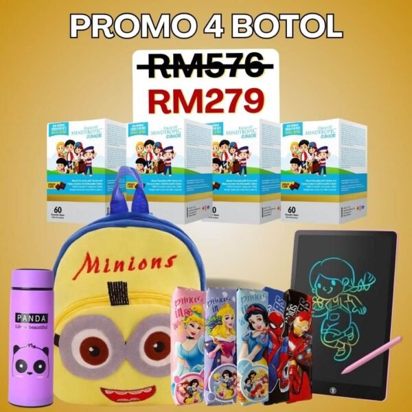 Mindtropic Junior 4 Botol & Free gift